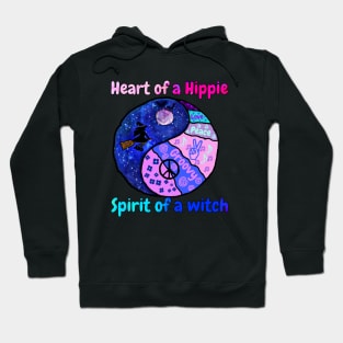 Heart of a hippie,  spirit of a witch Hoodie